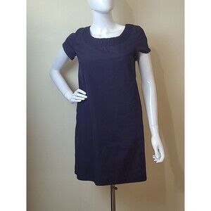 J Crew Navy Blue Knee Length Dress Size Small Petite